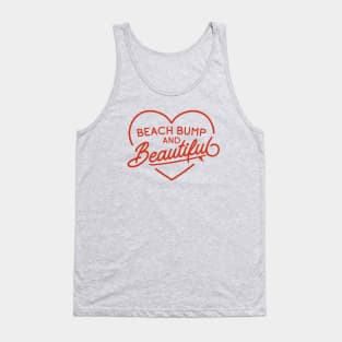 Beach Bump and Beautiful Pregnancy Announcement Tank Top